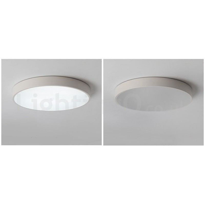 Plafoniera LED moderna nordica dimmerabile ultra sottile con paralume in acrilico e telecomando