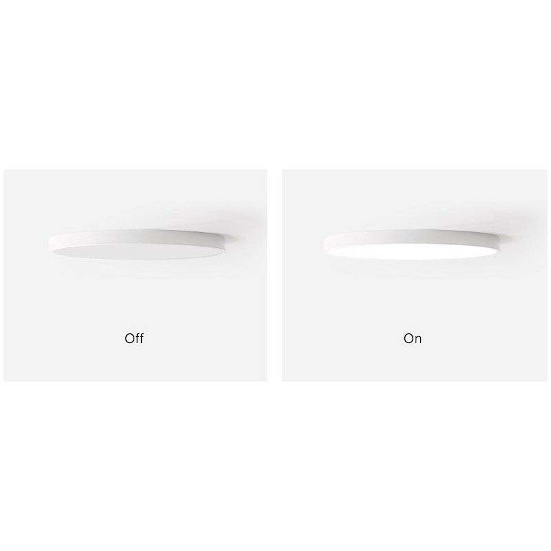 Plafoniera LED moderna nordica dimmerabile ultra sottile con paralume in acrilico e telecomando