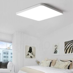 Plafoniera LED dimmerabile in stile nordico moderno con paralume in acrilico e telecomando