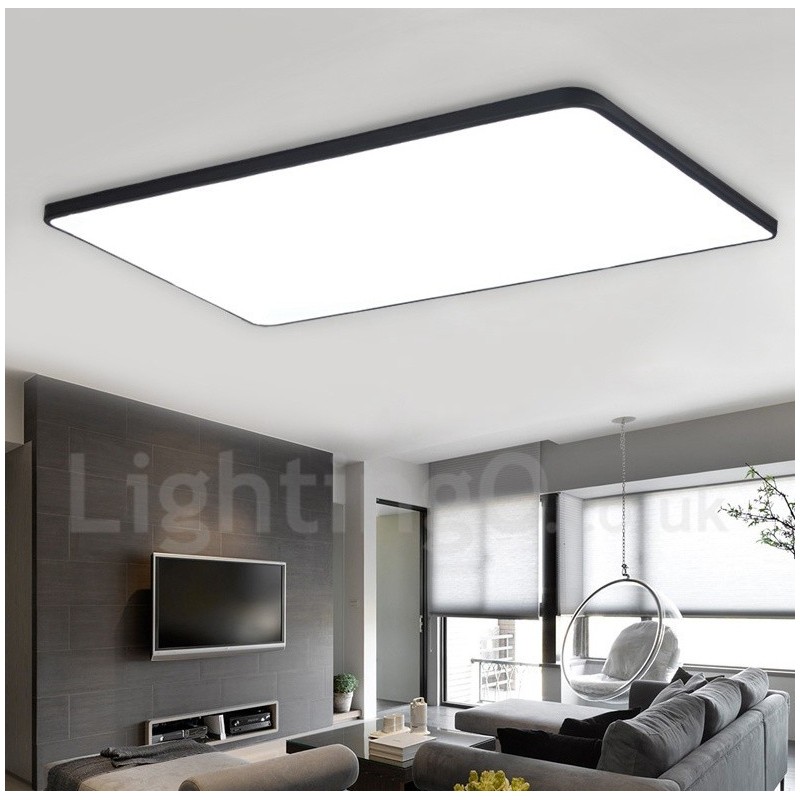Plafoniera LED dimmerabile in stile nordico moderno con paralume in acrilico e telecomando