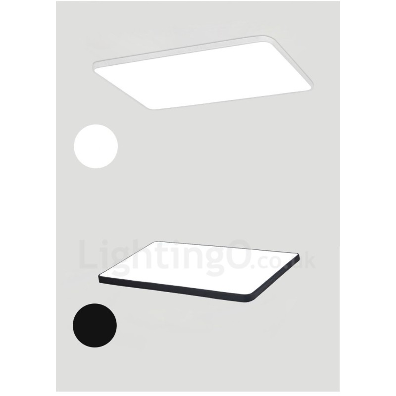 Plafoniera LED dimmerabile in stile nordico moderno con paralume in acrilico e telecomando