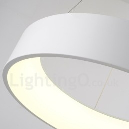 Lampadario a sospensione nordico moderno dimmerabile con telecomando LED in acciaio