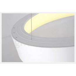 Lampadario a sospensione nordico moderno dimmerabile con telecomando LED in acciaio