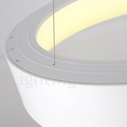 Lampadario a sospensione nordico moderno dimmerabile con telecomando LED in acciaio