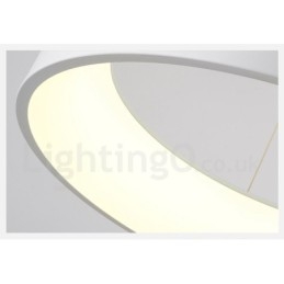 Lampadario a sospensione nordico moderno dimmerabile con telecomando LED in acciaio