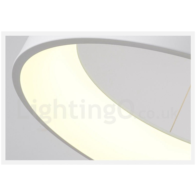 Lampadario a sospensione nordico moderno dimmerabile con telecomando LED in acciaio