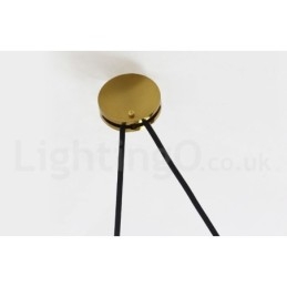 Lampada a sospensione nordica moderna contemporanea in rame e ottone 24 cm x 31 cm LED