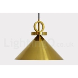 Lampada a sospensione nordica moderna contemporanea in rame e ottone 24 cm x 31 cm LED