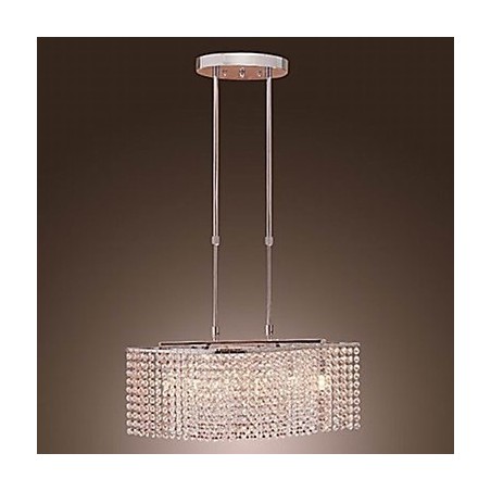 Lampadario in cristallo moderno contemporaneo trasparente