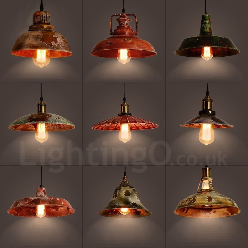 Lampada a sospensione rustica vintage Lodge 1 luce per loft