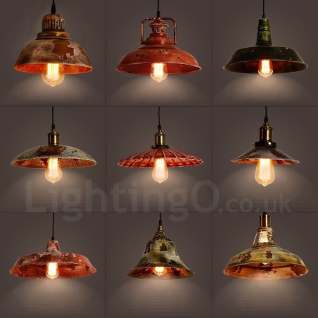 Lampada a sospensione rustica vintage Lodge 1 luce per loft