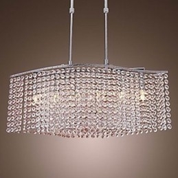 Lampadario in cristallo moderno contemporaneo trasparente