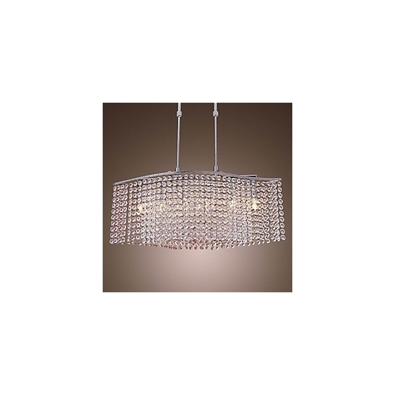 Lampadario in cristallo moderno contemporaneo trasparente