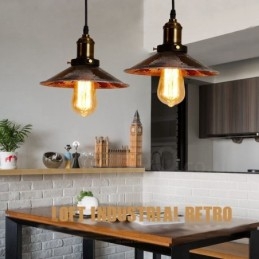 Lampada a sospensione rustica vintage Lodge 1 luce per loft
