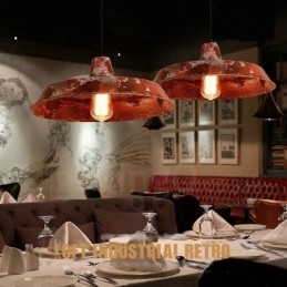 Lampada a sospensione rustica vintage Lodge 1 luce per loft