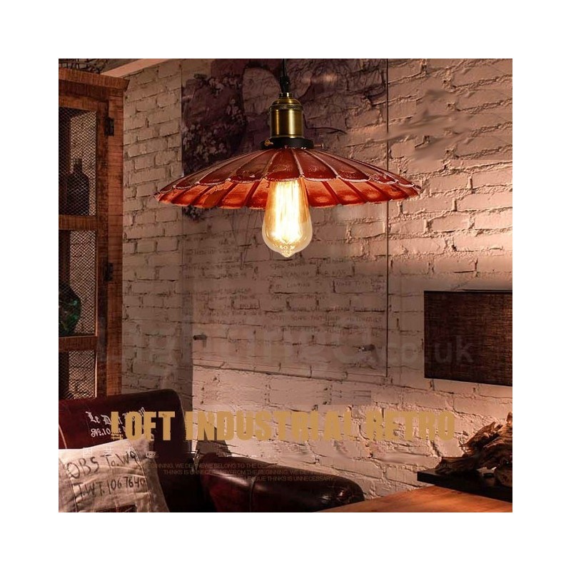 Lampada a sospensione rustica vintage Lodge 1 luce per loft