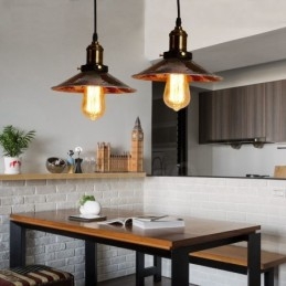Lampada a sospensione rustica vintage Lodge 1 luce per loft