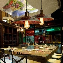 Lampada a sospensione rustica vintage Lodge 1 luce per loft