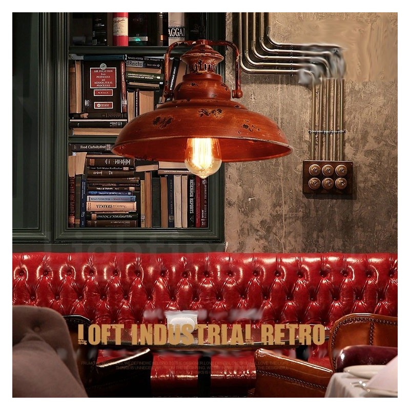 Lampada a sospensione rustica vintage Lodge 1 luce per loft