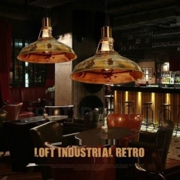 Lampada a sospensione rustica vintage Lodge 1 luce per loft