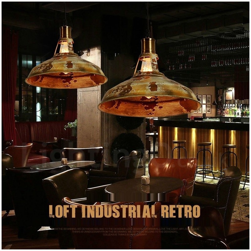 Lampada a sospensione rustica vintage Lodge 1 luce per loft