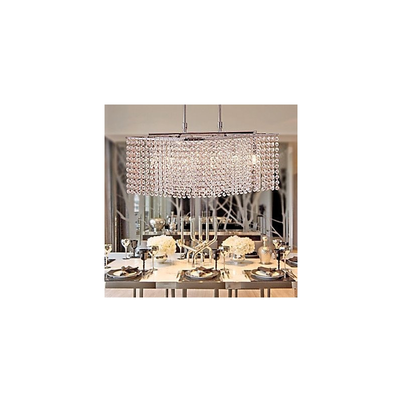 Lampadario in cristallo moderno contemporaneo trasparente