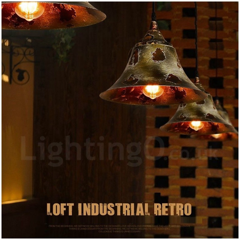 Lampada a sospensione rustica vintage Lodge 1 luce per loft