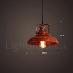 Lampada a sospensione rustica vintage Lodge 1 luce per loft