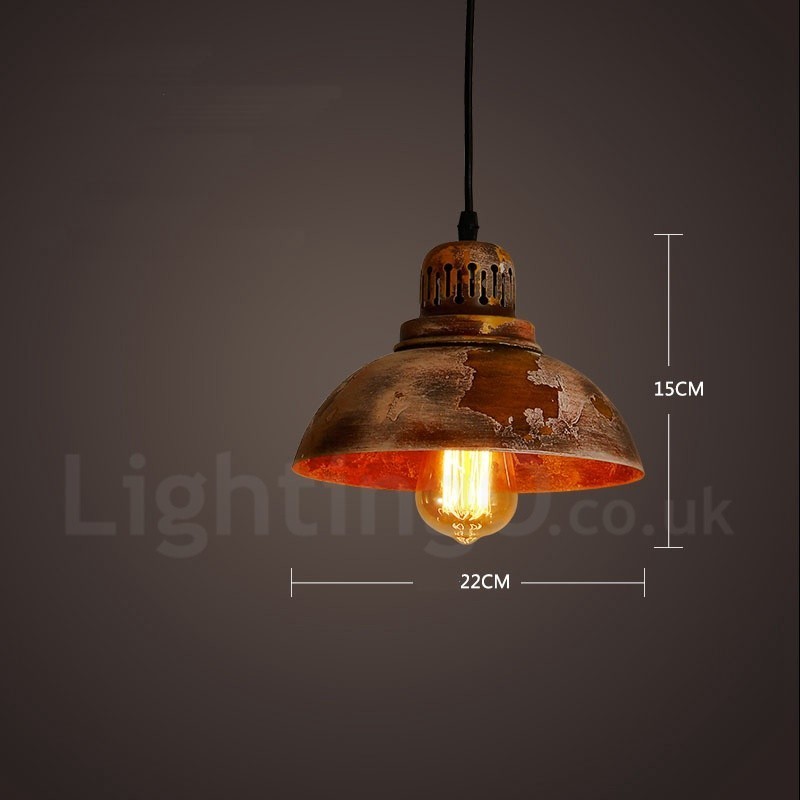 Lampada a sospensione rustica vintage Lodge 1 luce per loft