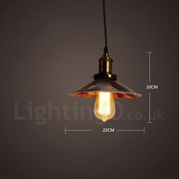 Lampada a sospensione rustica vintage Lodge 1 luce per loft