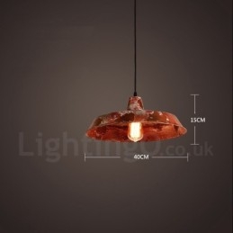 Lampada a sospensione rustica vintage Lodge 1 luce per loft