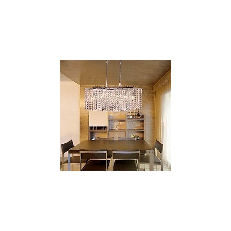 Lampadario in cristallo moderno contemporaneo trasparente