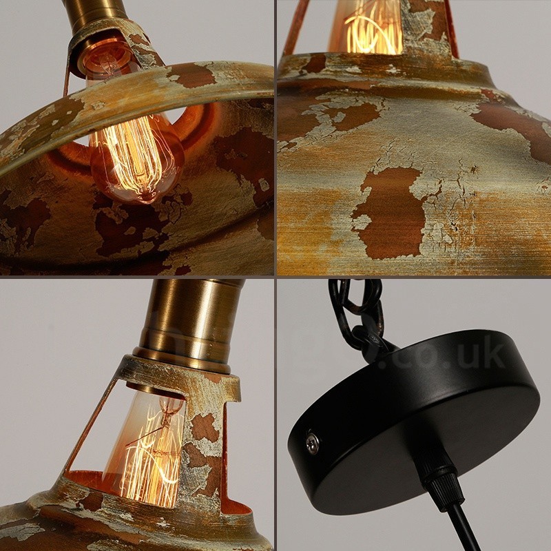 Lampada a sospensione rustica vintage Lodge 1 luce per loft