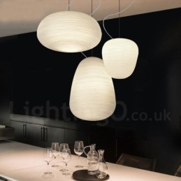 Lampada a sospensione moderna in vetro