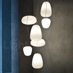Lampada a sospensione moderna in vetro