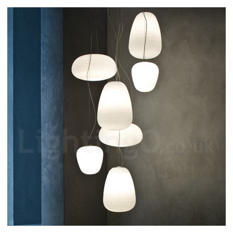 Lampada a sospensione moderna in vetro