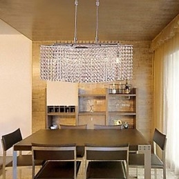 Lampadario in cristallo moderno contemporaneo trasparente