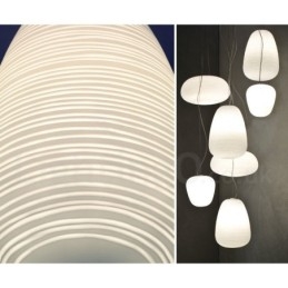 Lampada a sospensione moderna in vetro