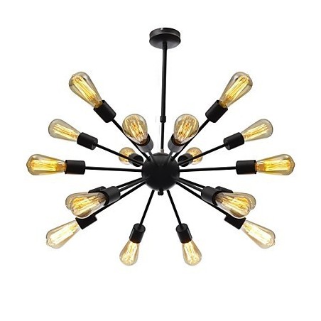 Lampadario Sputnik minimalista radiale a 18 luci
