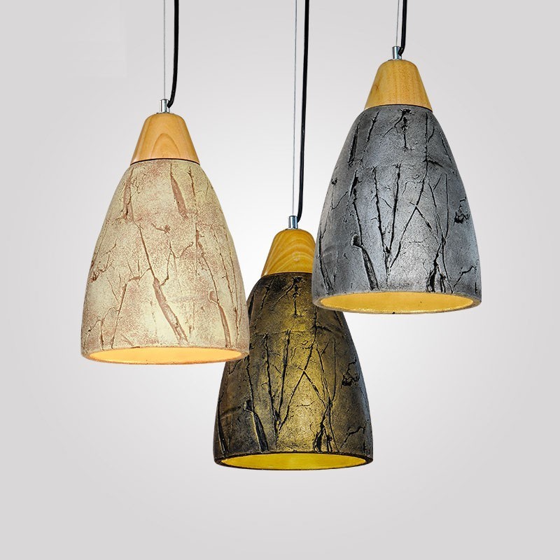 Lampada a sospensione moderna in cemento 1 luce