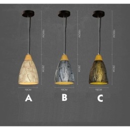 Lampada a sospensione moderna in cemento 1 luce