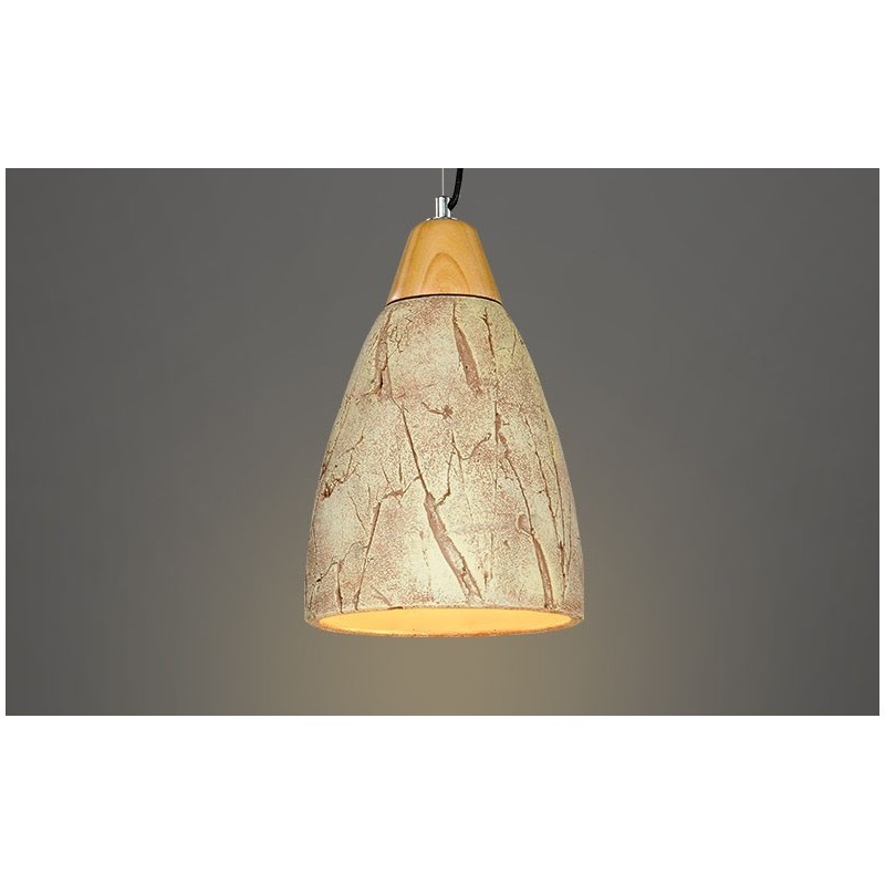 Lampada a sospensione moderna in cemento 1 luce