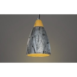 Lampada a sospensione moderna in cemento 1 luce