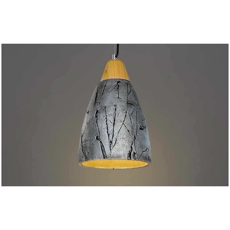 Lampada a sospensione moderna in cemento 1 luce