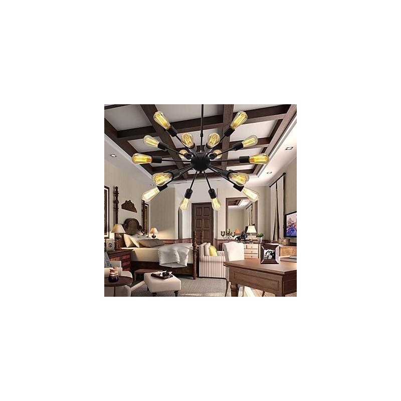 Lampadario Sputnik minimalista radiale a 18 luci
