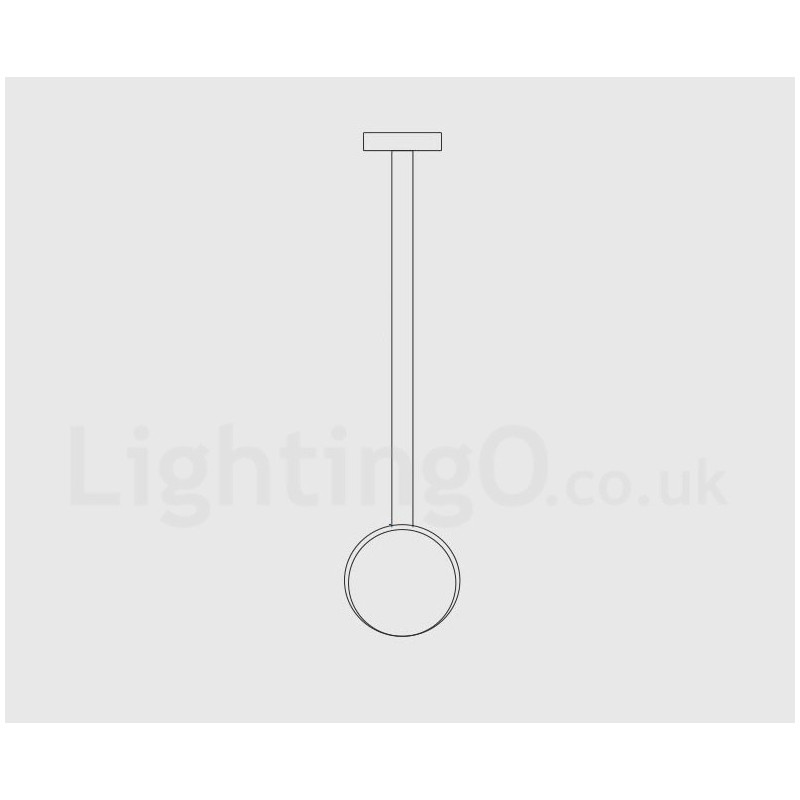 Lampada a sospensione moderna in cemento a 1 luce