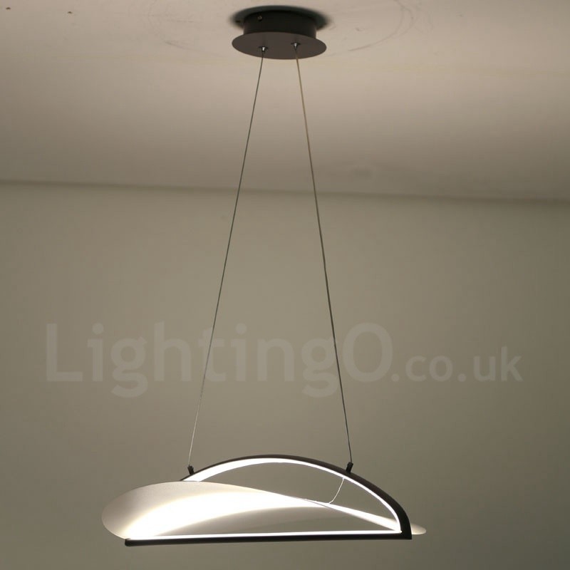 Lampada a sospensione moderna contemporanea 1 luce in acrilico con paralume in acciaio