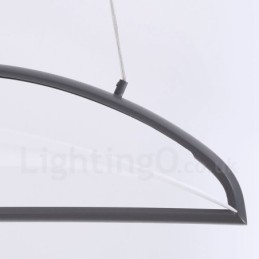 Lampada a sospensione moderna contemporanea 1 luce in acrilico con paralume in acciaio