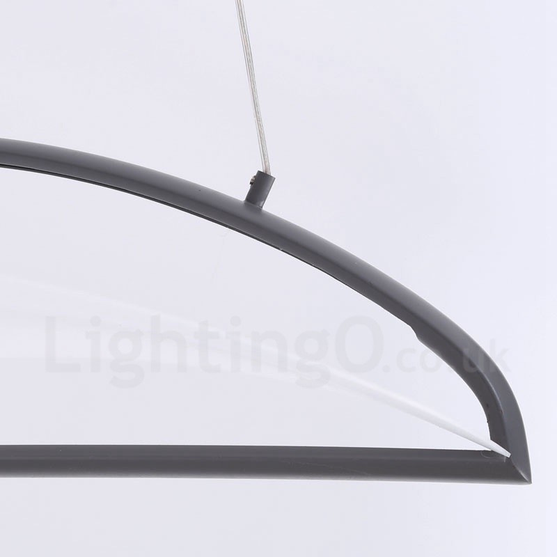 Lampada a sospensione moderna contemporanea 1 luce in acrilico con paralume in acciaio