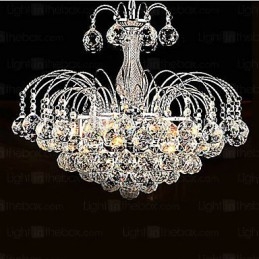 Lampadario moderno in cristallo a 3 luci